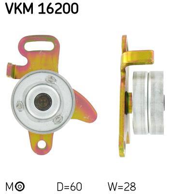 Galet tendeur de courroie de distribution (Galet tendeur de courroie crantée) SKF ref. VKM 16200